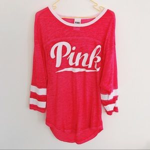 VS Pink💖 3/4 Sleeves Tee